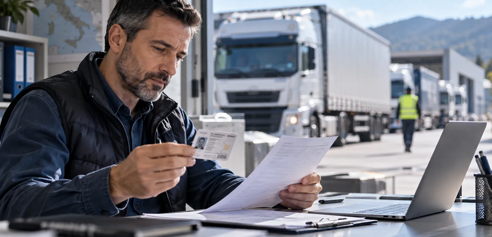 rinnovo carta tachigrafica al terminal logistico